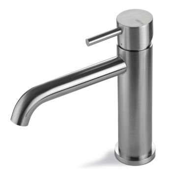 Vema Tiber Mono Basin Mixer - Stainless Steel