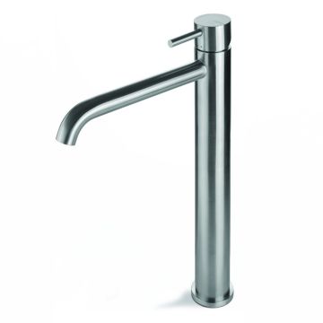 Vema Tiber Tall Mono Basin Mixer - Stainless Steel
