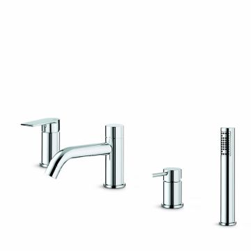 Vema Timea 4 Hole Bath Shower Mixer - Chrome