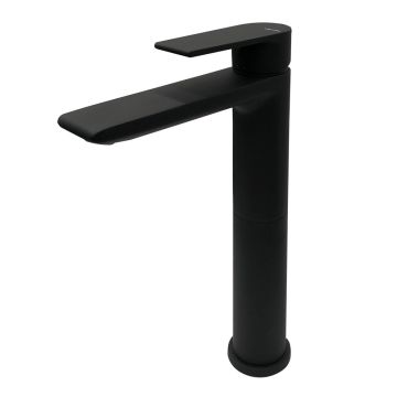 Vema Timea Tall Mono Basin Mixer - Matt Black