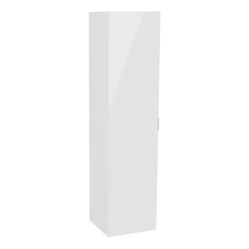 Vitra S20 Square 350mm 1 Door Tall Unit - High Gloss White
