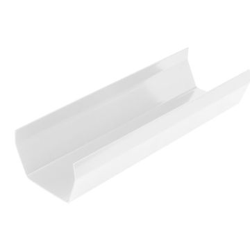 White 112mm Square Gutter - 4m Length