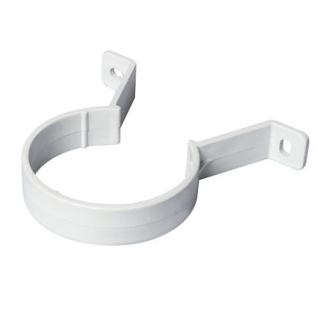 White 68mm Round Rain Water Down Pipe Clip
