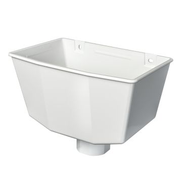 White 68mm Round / Square Rain Water Hopper