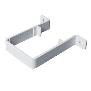 White 68mm Square Rain Water Down Pipe Clip