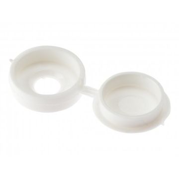 White Screw Cap Covers Large - 100