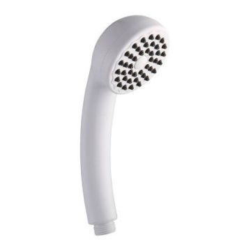 White Single Mode Easy Clean Shower Handset