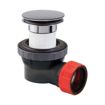 Wirquin Nano 6.7 Quick Clac Solid Dome Basin Waste - Chrome