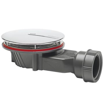 Wirquin Slim+ Extra Flat Shower Waste - Chrome