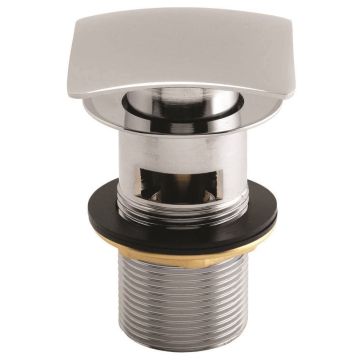 Slotted Sprung Basin Waste with Large Square Plug
