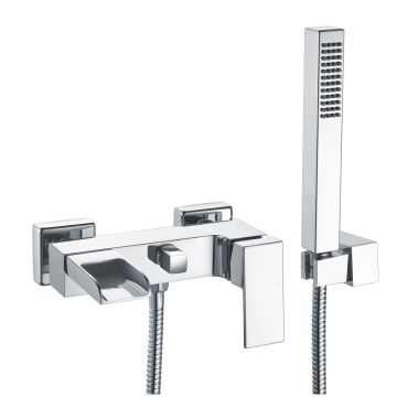 Waterfall Wall Mounted Bath Shower Mixer 