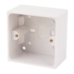 1 Gang Surface Pattress Box 47mm Deep Suits Shower Switch