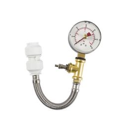 Dickie Dyer Dry Pipe Test Gauge with Flexible Hose 0  -4 Bar