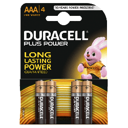 Duracell AAA Batteries - Pack of 4