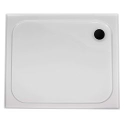Coram Stone Resin Shower Tray 1200mm x 760mm - 4 Upstand