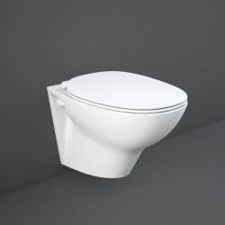 Rak Morning Rimless Wall Hung Pan With Exposed Fitting & Soft Close Seat