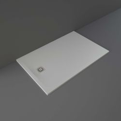 RAK - Feeling Rectangular Shower Tray 1400mm x 900mm Solid Grey