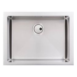 Abode Belfast Stainless Steel Undermount Sink with 1 Bowl & Kit 600mm
