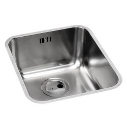 Abode Matrix R50 Stainless Steel Undermount Sink with 1 Bowl & Kit 370mm