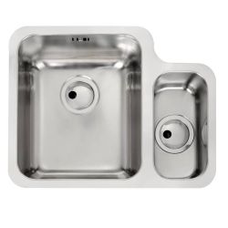 Abode Matrix R50 Stainless Steel Undermount Sink with 1.5 Bowl & Kit 572mm - Left Hand