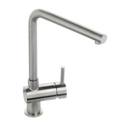 Abode Quala 1 Tap Hole Single Lever Sink Mixer - Stainless Steel