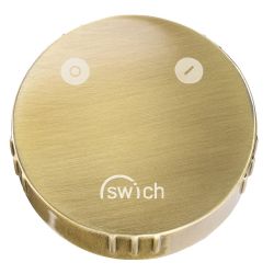 Abode Swich Round Handle Diverter Valve with Classic Filter - Brushed Brass