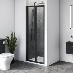 Aqua i 6 Black Bifold Shower Door 760mm x 1900mm High