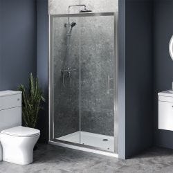 Aqua i 8 Single Sliding Shower Door 1300mm x 1900mm High