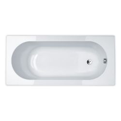 Logan Scott Flora Quartz Single Ended Bath 1700mm x 750mm - White