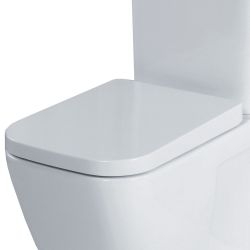 Logan Scott Selah Square Soft Close Toilet Seat - White