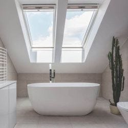 BC Designs Dinkee Freestanding Acrymite Bath 1500mm x 780mm - Polished White