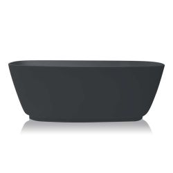 BC Designs Divita Freestanding Cian Bath 1495mm x 720mm - Gunmetal