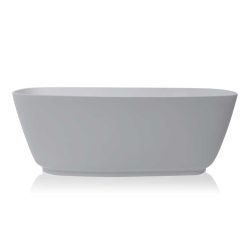 BC Designs Divita Freestanding Cian Bath 1495mm x 720mm - Powder Grey