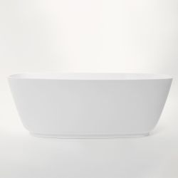 BC Designs Divita Freestanding Cian Bath 1495mm x 720mm - White Silk Matt