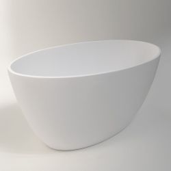 BC Designs Esseta Freestanding Cian Bath 1510mm x 760mm - White Polished