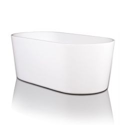 BC Designs Viado Freestanding Acrymite Bath 1580mm x 740mm - Polished White