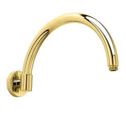 BC Designs Victrion 320mm Wall Mounted Arch Shower Arm - Gold