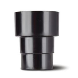 Black 68mm Round Rain Water To Cast Iron Connector