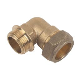 Brass Compression Male Iron Elbow 35mm x 1 1/4"