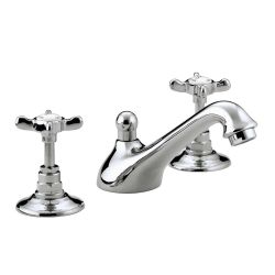 Bristan 1901 3 Hole Basin Mixer with Pop-up Waste - Chrome