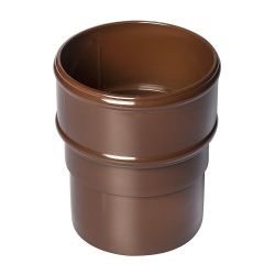 Brown 68mm Round Rain Water Pipe Connector