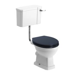 BTL Sherbourne Low Level Toilet & Indigo Ash Wood Effect Seat