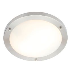BTL Sigma Large Flush Ceiling Light (LED) - Chrome