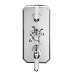 BTL Traditional Two Outlet Thermostatic Shower Mixer Lever - Chrome