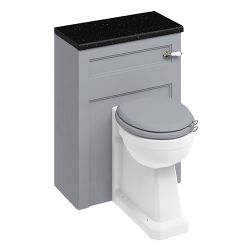 Burlington 600mm Toilet Unit & Ceramic Lever- Classic Grey