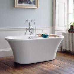 Burlington Brindley Freestanding Bath 1700mm x 750mm - White