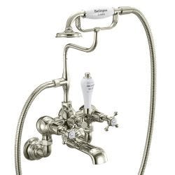 Burlington Claremont 2 Tap Hole Bath Shower Mixer & Kit - Nickel