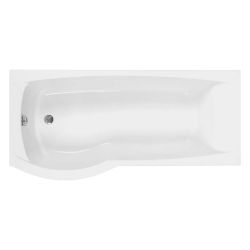 Carron Aspect P Shape Shower Bath 1700mm x 800mm Left Hand - Carronite