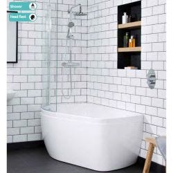 Carron Profile Carronite Shower Bath 1500mm x 900mm - Left Hand