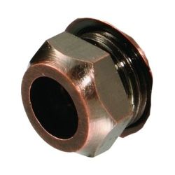 Coin Bronze 8mm Restrictor Elbow Nut Only
